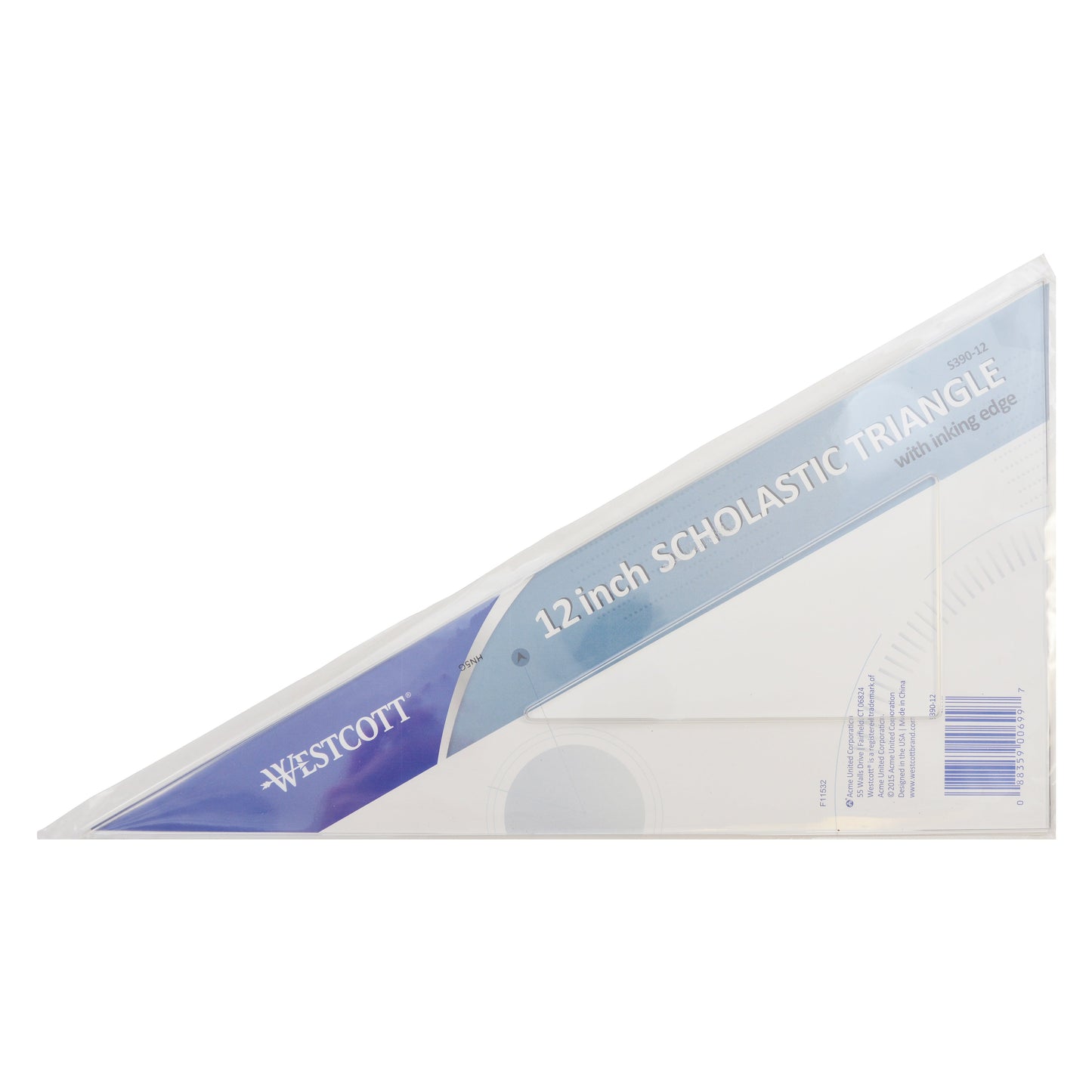 Westcott 12’’ Styrene Triangle (30° /60°) (S390-12) - World’s Favorite Scissors