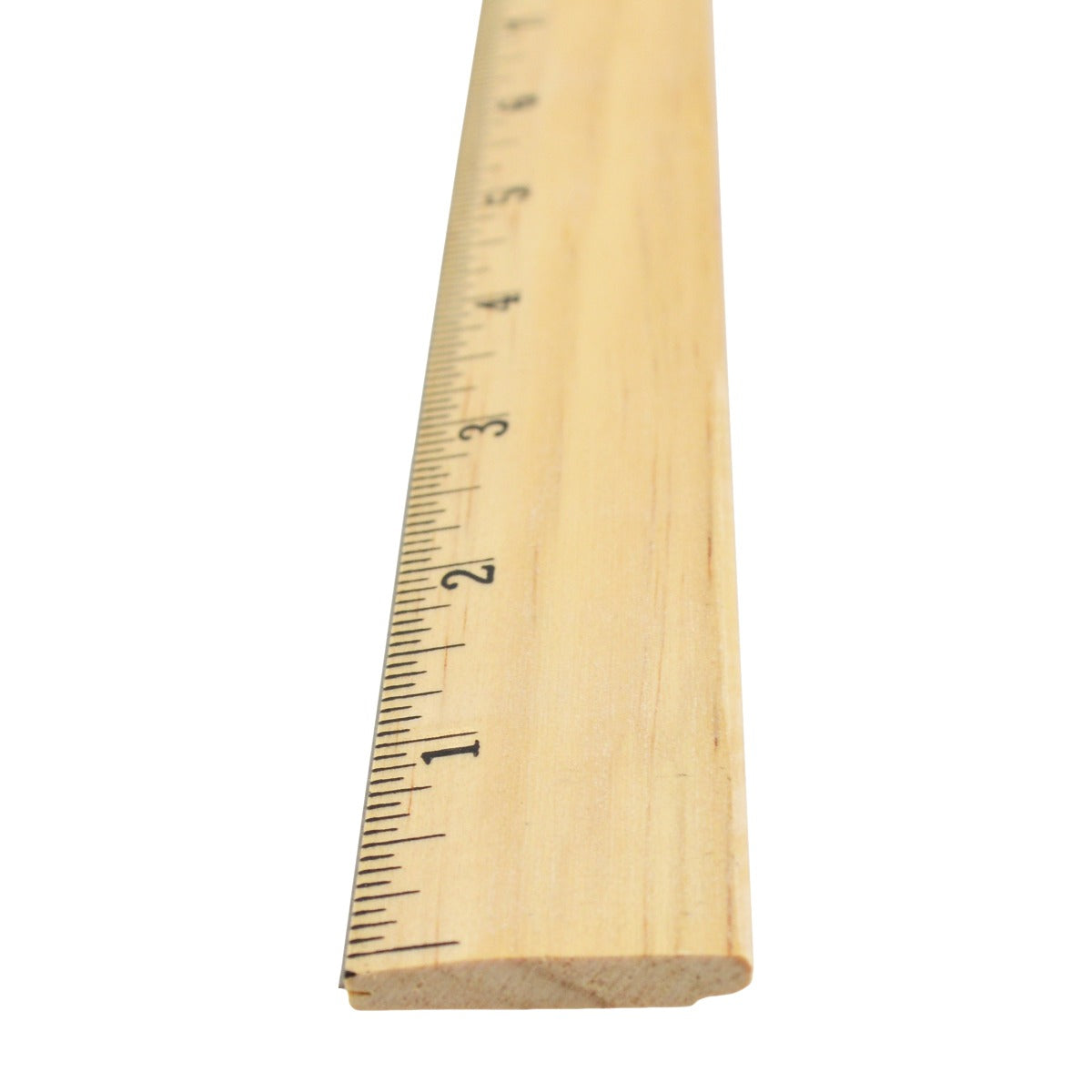 Westcott 12’’ Wood Ruler With Single Metal Edge (10381) - World’s Favorite Scissors
