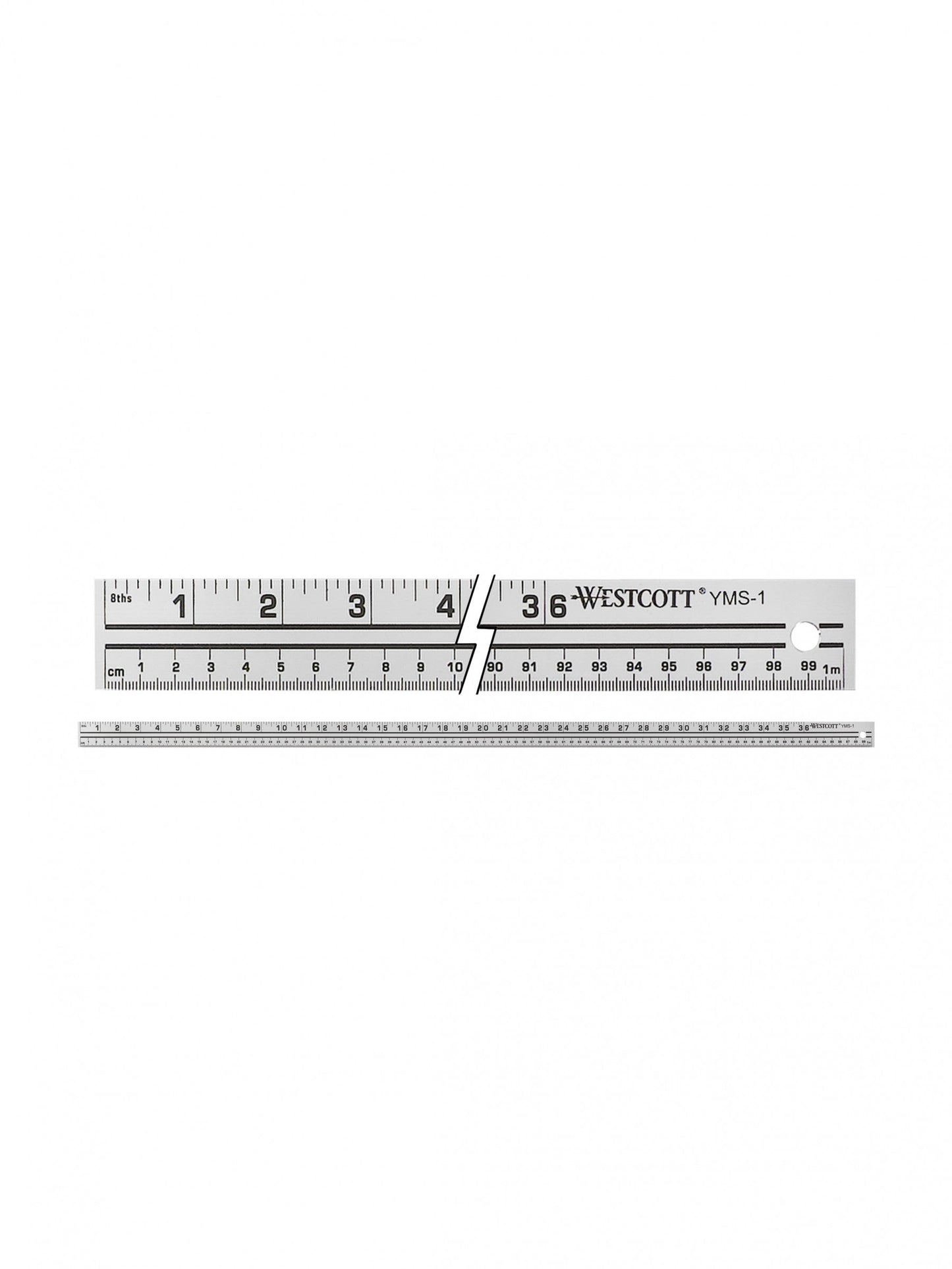 Westcott 39’’/100 cm Aluminum Yard/Meter Stick (YMS-1) - World’s Favorite Scissors