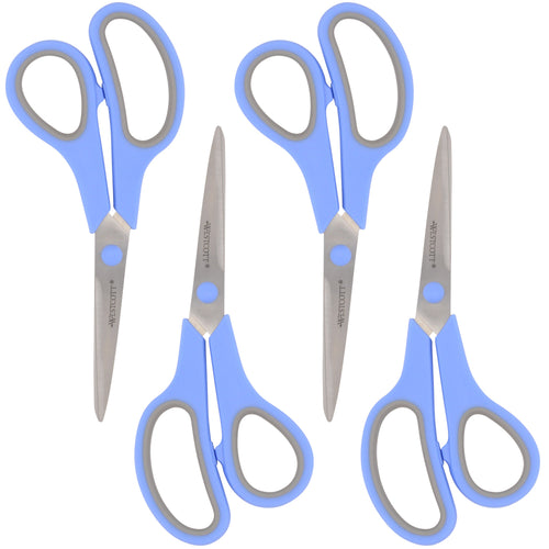 Westcott 40pc Sidekick 8’’ All Purpose Scissors with Soft Handle 4pk (68066-Parent) - World’s Favorite
