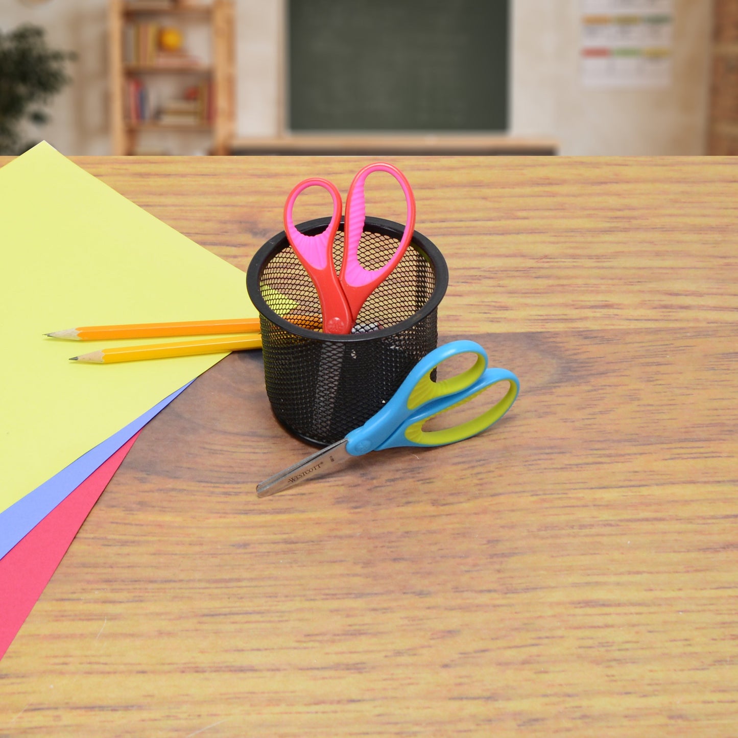 Westcott 5’’ Soft Handle Blunt-Tip Scissors for Kids Ages 4-7 - School or Crafting - Back to Supplies - Red/Pink