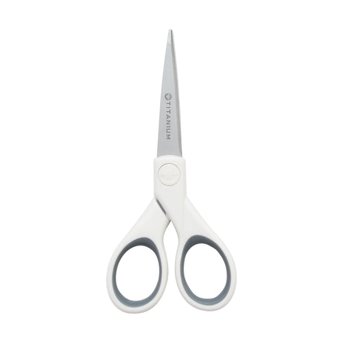 Westcott 5’’ Straight Titanium Bonded Craft Scissors with Micro Tip White (16376) - World’s Favorite