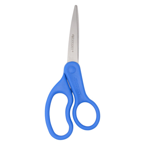 Westcott 7’’ All Purpose Preferred Stainless Steel Scissors Blue (44217) - World’s Favorite