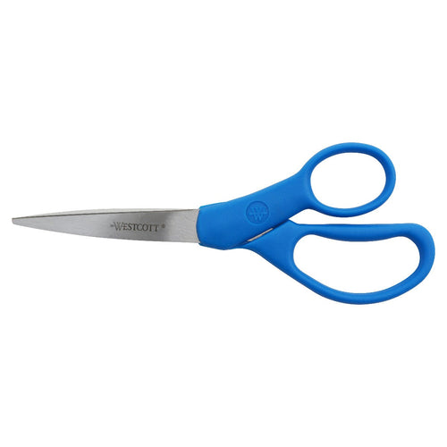 Westcott 7’’ All Purpose Preferred Stainless Steel Scissors Blue (43217) - World’s Favorite
