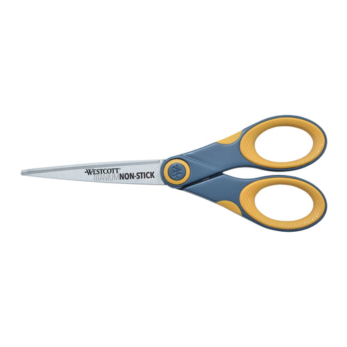 Westcott 7’’ Straight Titanium Bonded Non-Stick Scissors (14851) - World’s Favorite