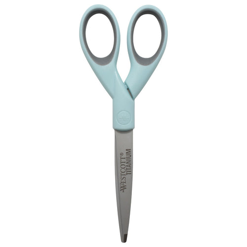 Westcott 7’’ Titanium Bonded Scissor with Microtip - Light Blue (15140) - World’s Favorite Scissors