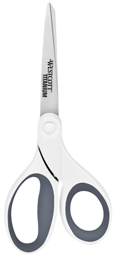 Westcott 8’’ Titanium Bonded Straight Shears - White (15136) - World’s Favorite Scissors