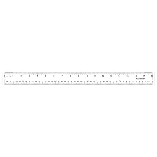 Westcott Acrylic Ruler 18’’ Clear (10564) - World’s Favorite Scissors