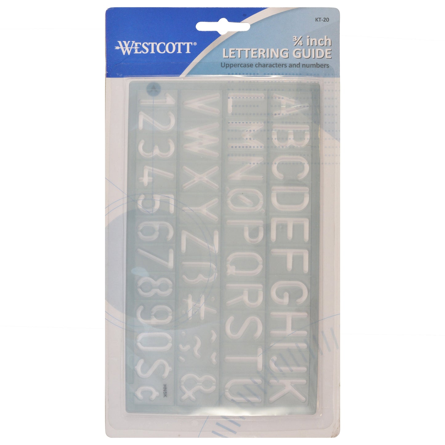 Westcott Alphabet and Number Lettering Guide 3/4’’ /18mm (KT-20) - World’s Favorite Scissors
