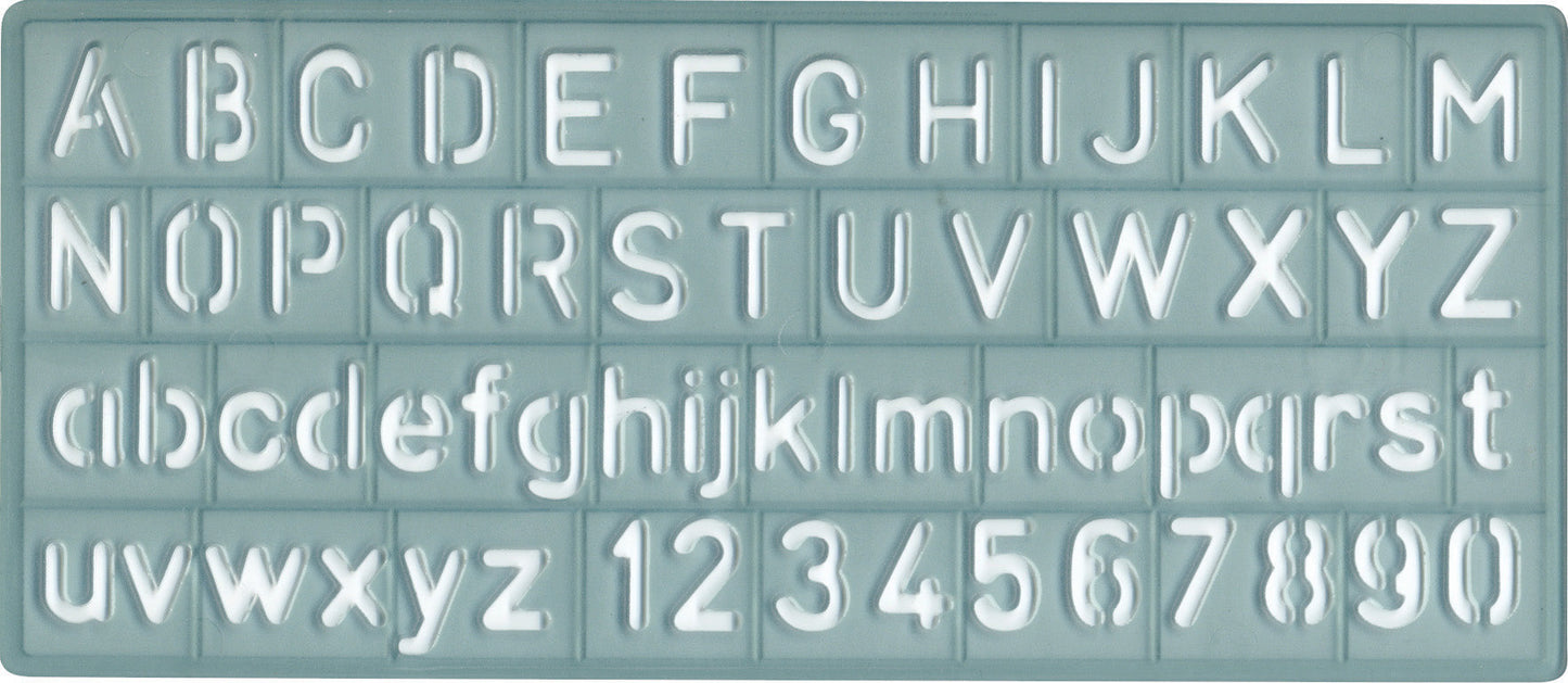 Westcott Alphabet and Number Lettering Guide 3/8’’ /10mm (KT-10) - World’s Favorite Scissors