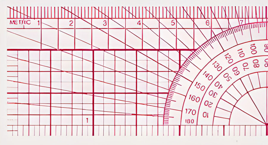 Westcott Beveled Protractor Ruler 12’’ Transparent (B-75) - World’s Favorite Scissors