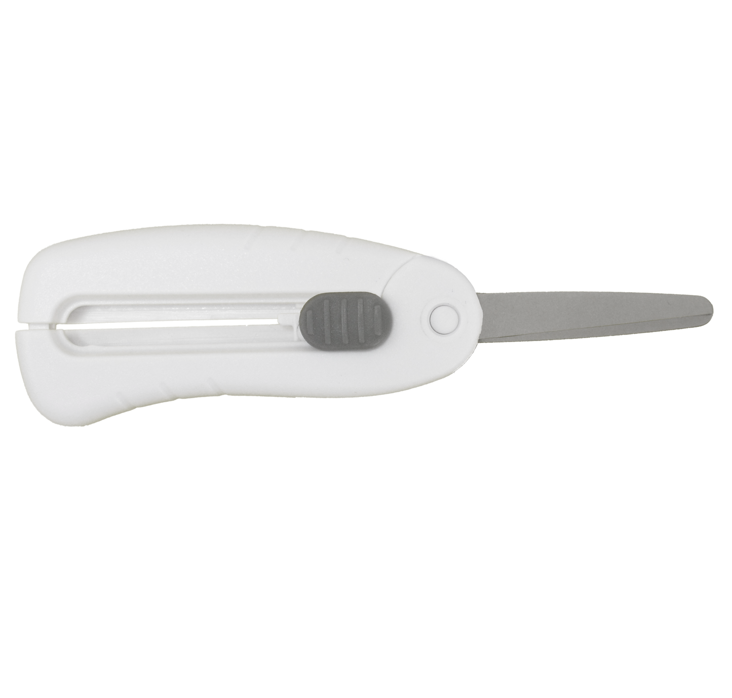 Westcott Folding Scissors TSA Compliant and Portable Titanium Blades with White Handles for Travel Crafting Sewing