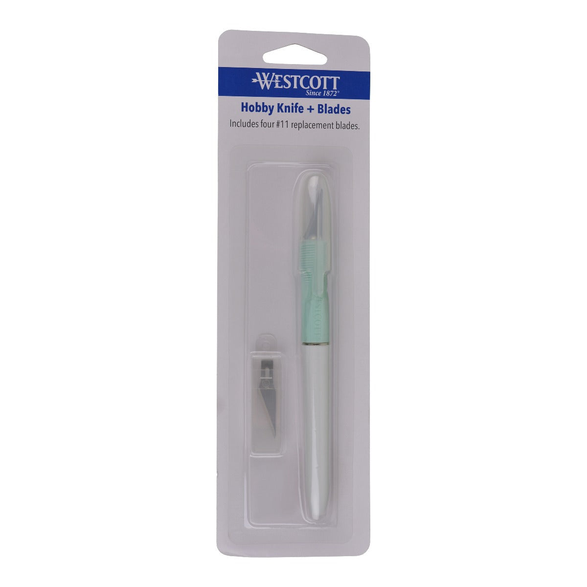 Westcott Hobby Craft Knife #11 Replacement Blades Stainless Steel White 4-Pack (17863) - World’s Favorite Scissors