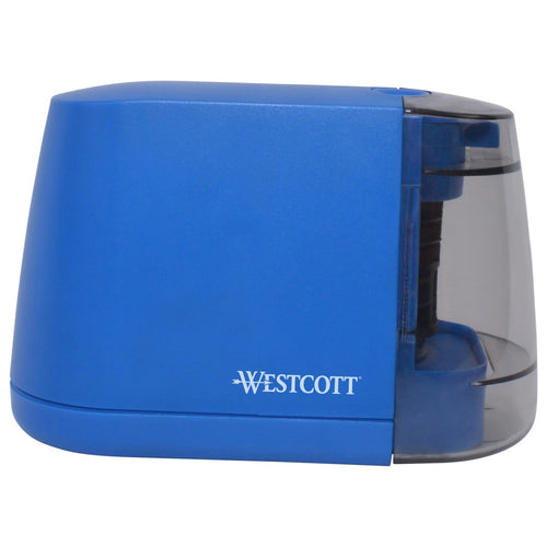 Westcott iPoint Duo™ Dual Powered Battery/Electric Pencil Sharpener Blue (17813) World’s Favorite Scissors