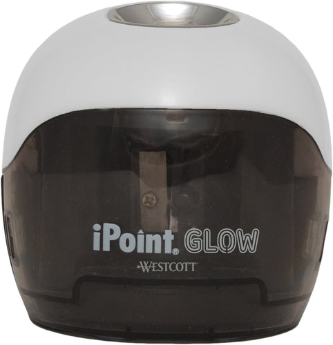 Westcott iPoint Glow Color Changing Battery Pencil Sharpener (15569) - World’s Favorite Scissors