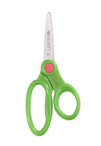 Westcott Kids 5’’ Scissors With Anti-microbial Protection Pointed Assorted Colors - World’s Favorite