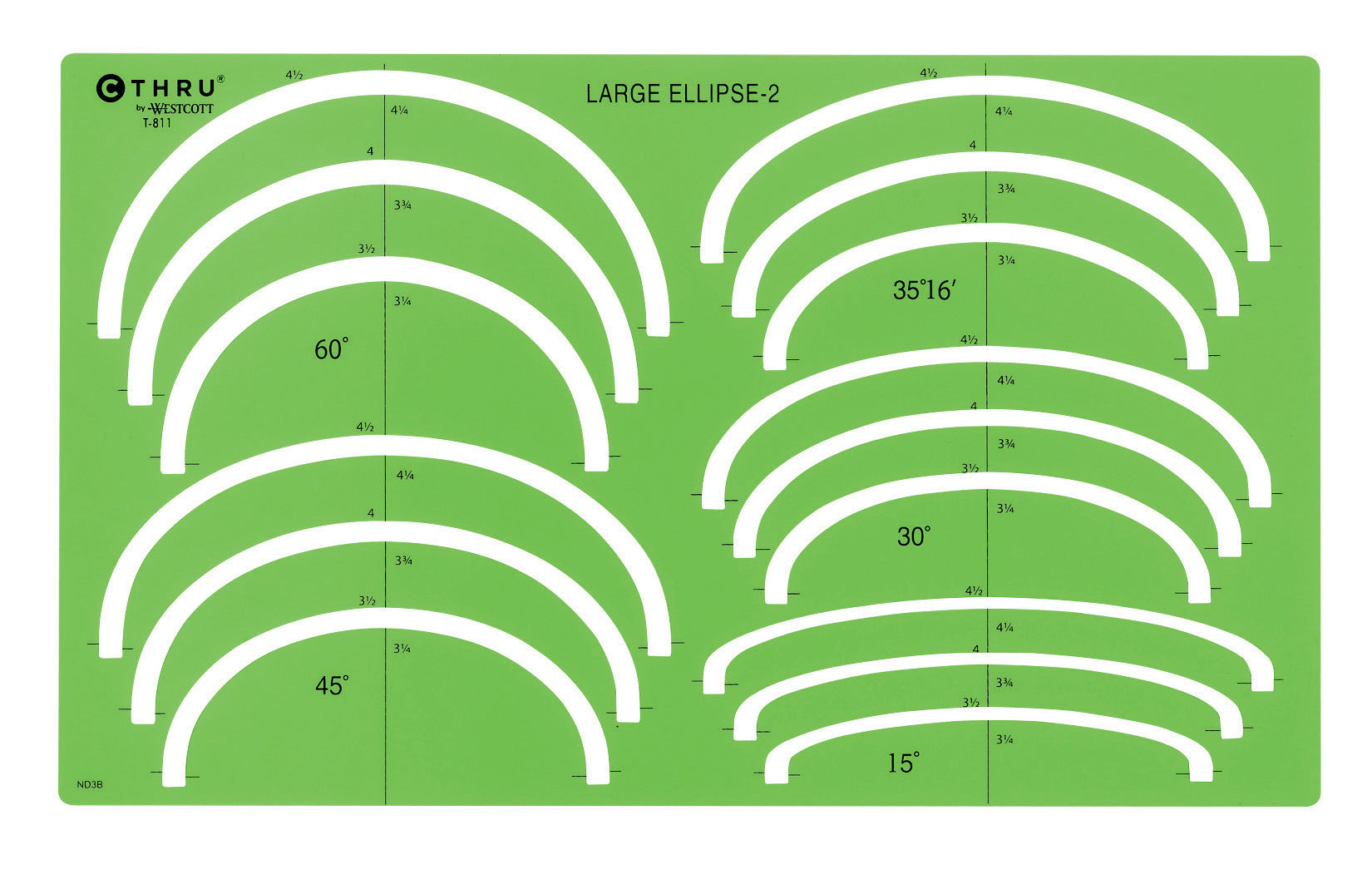 Ellipse Template 2024 for Drawing