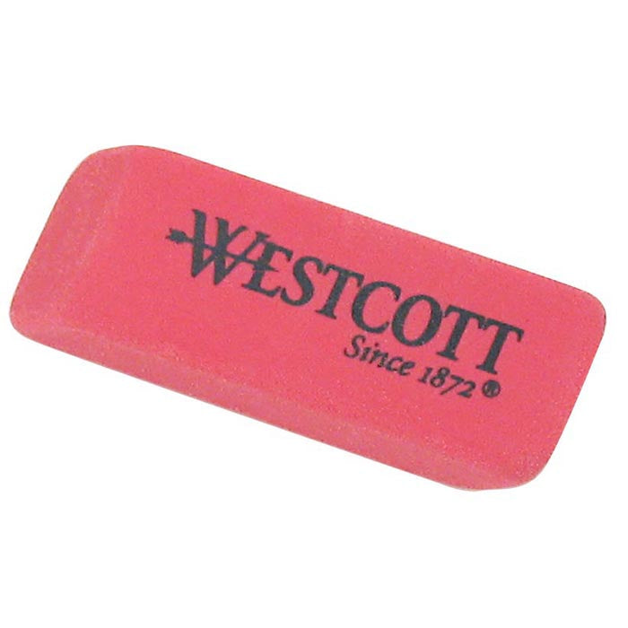 Craft County Pink Erasers, 48 Pack - Smudge-Free For Office & School