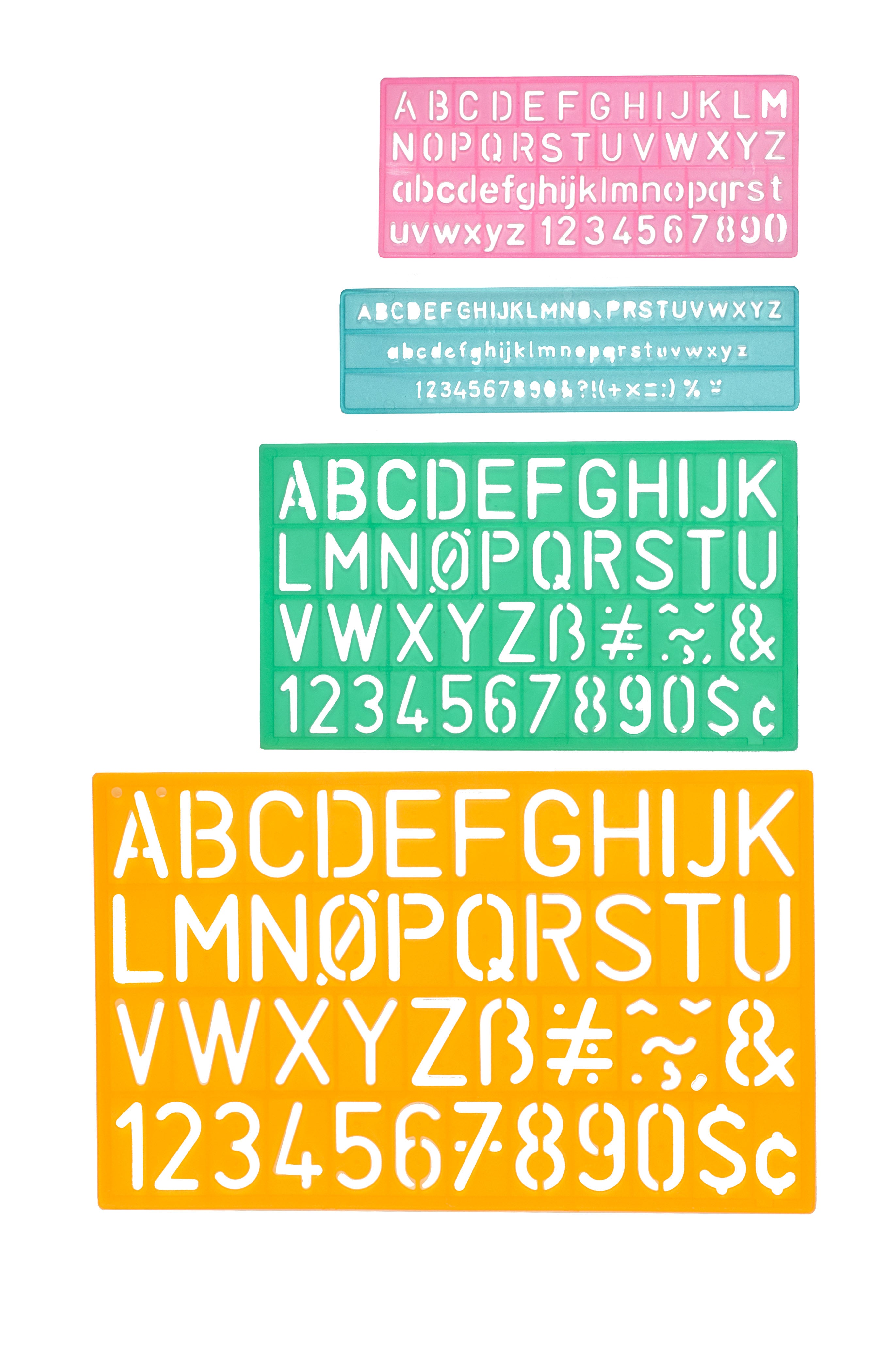 Westcott Letter Stenciling Guides (4 sizes) (02145) – westcottbrand