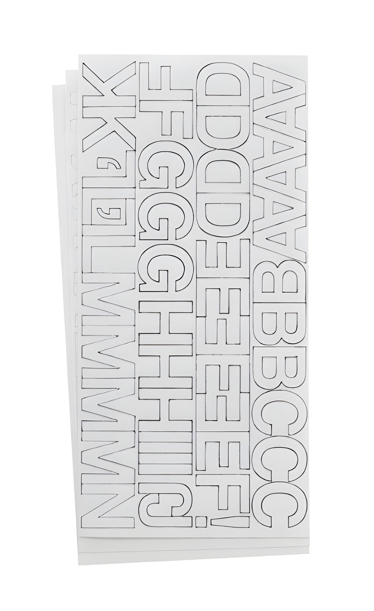 Westcott LetterCraft Permanent Vinyl Lettering Helvetica 1-Inch