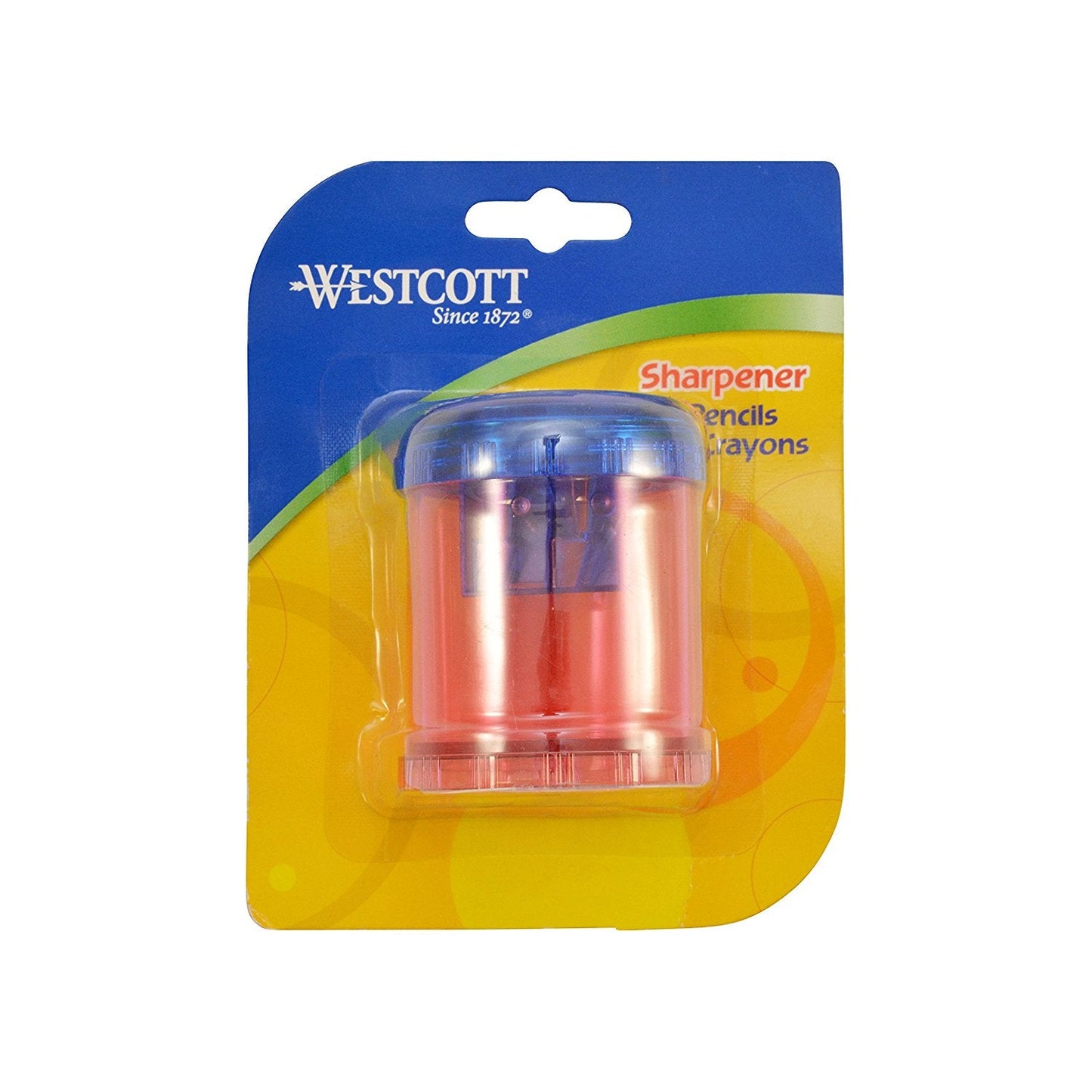 Westcott Plastic Manual Pencil and Crayon Sharpener Assorted Colors (12202) - World’s Favorite Scissors