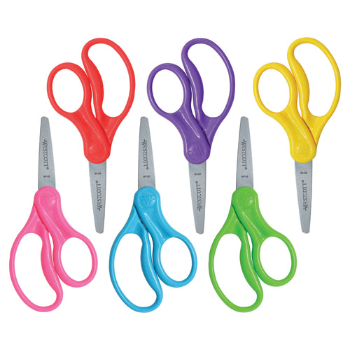Westcott School Left and Right Handed Kids 5’’ Scissors Pointed 6 Pack (16455) - World’s Favorite