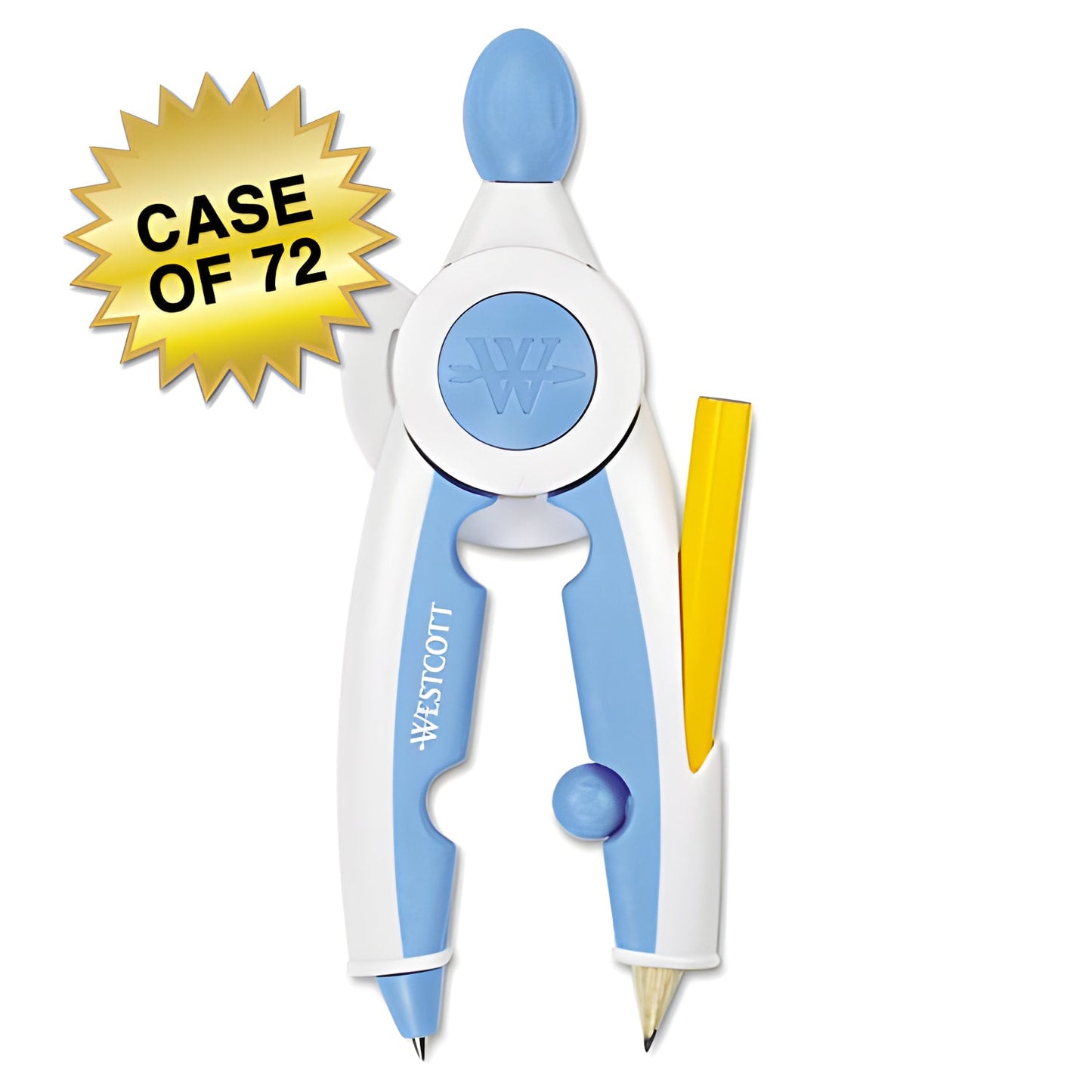 Westcott Student Soft Touch School Compass With Anti-Microbial Protection Assorted Colors (14377) - World’s Favorite
