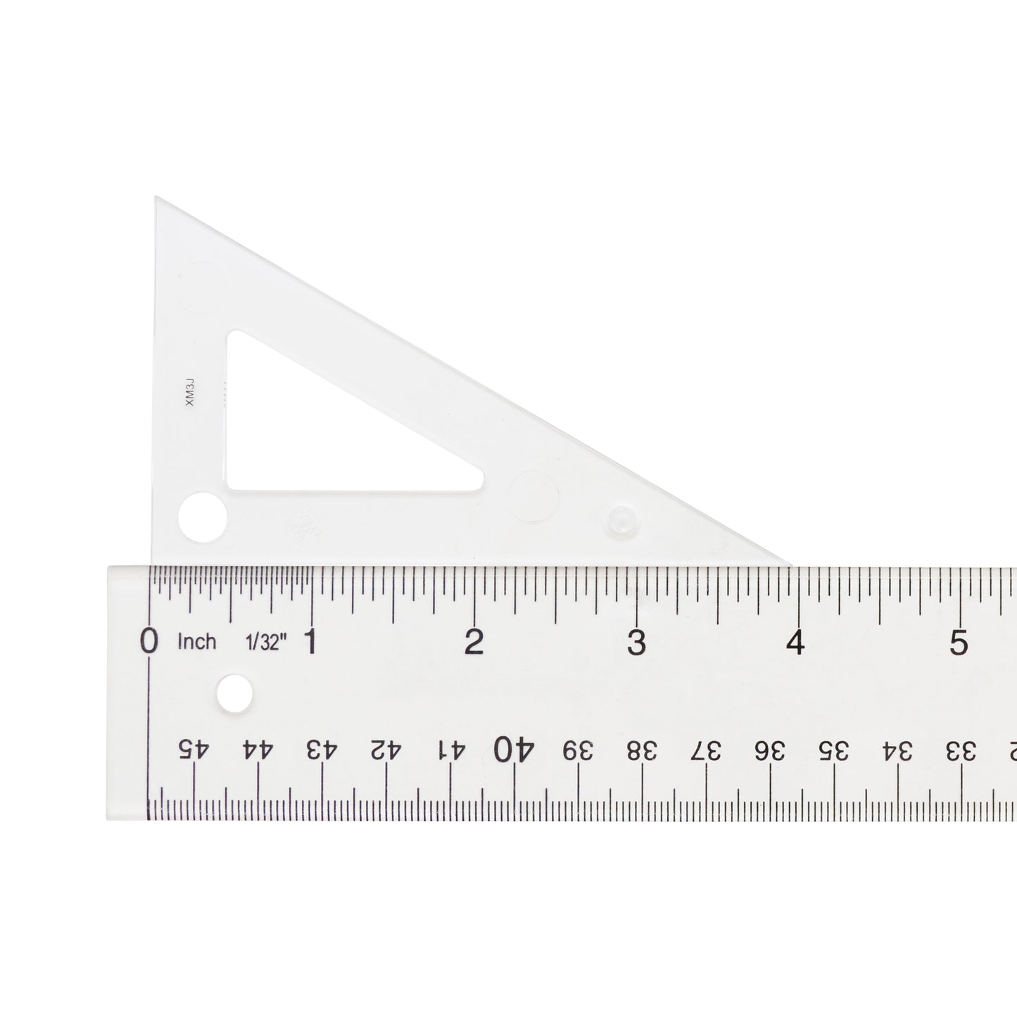 Westcott Styrene Triangle 4’’ 30/60 Degree Transparent (S390-4) - World’s Favorite Scissors