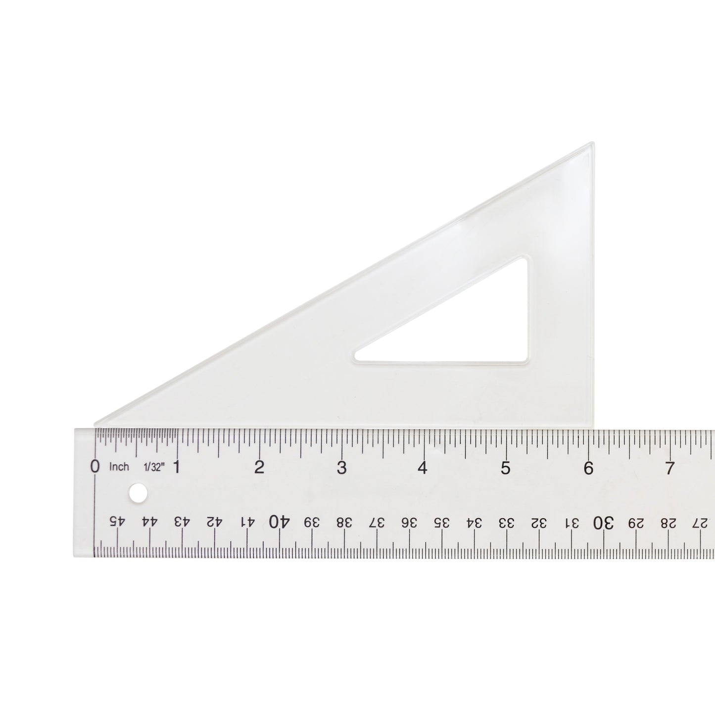 Westcott Styrene Triangle 6’’ 30/60 Degree Transparent (S390-6) - World’s Favorite Scissors