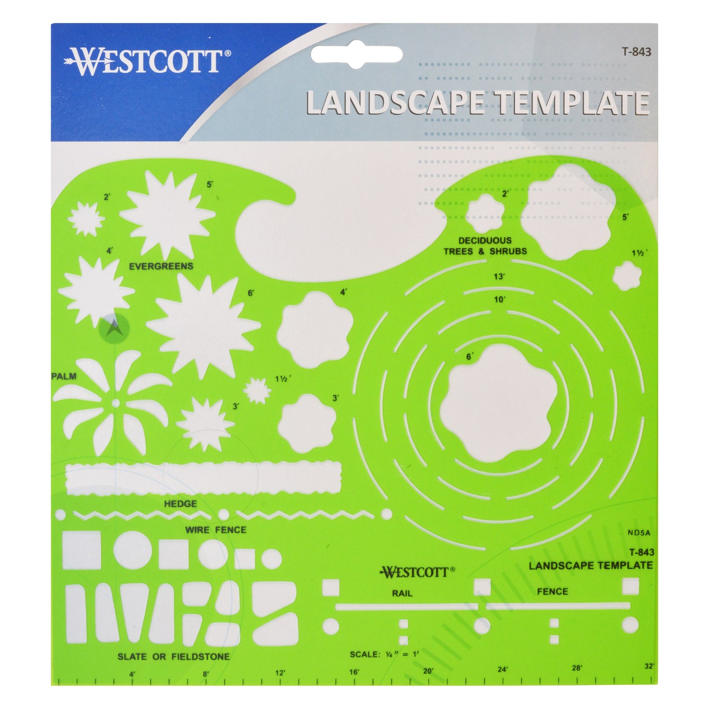 Westcott Technical Drawing Template (T-843) - World’s Favorite Scissors