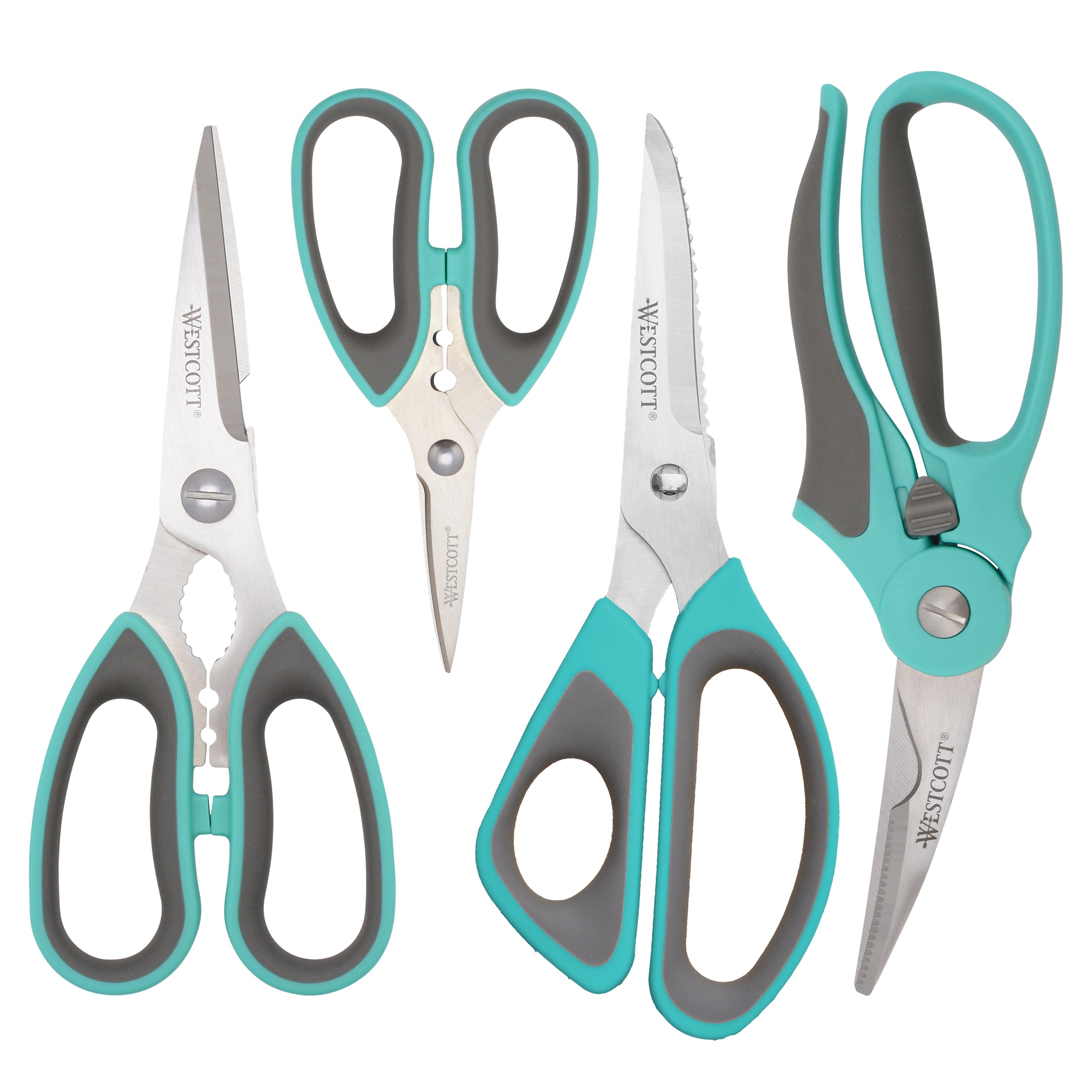 Westcott Titanium Bonded Soft Handle Kitchen Shears 4pk (00830