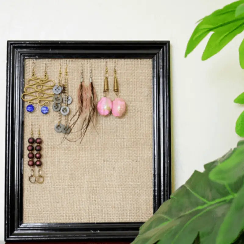 Burlap Accessories Holder