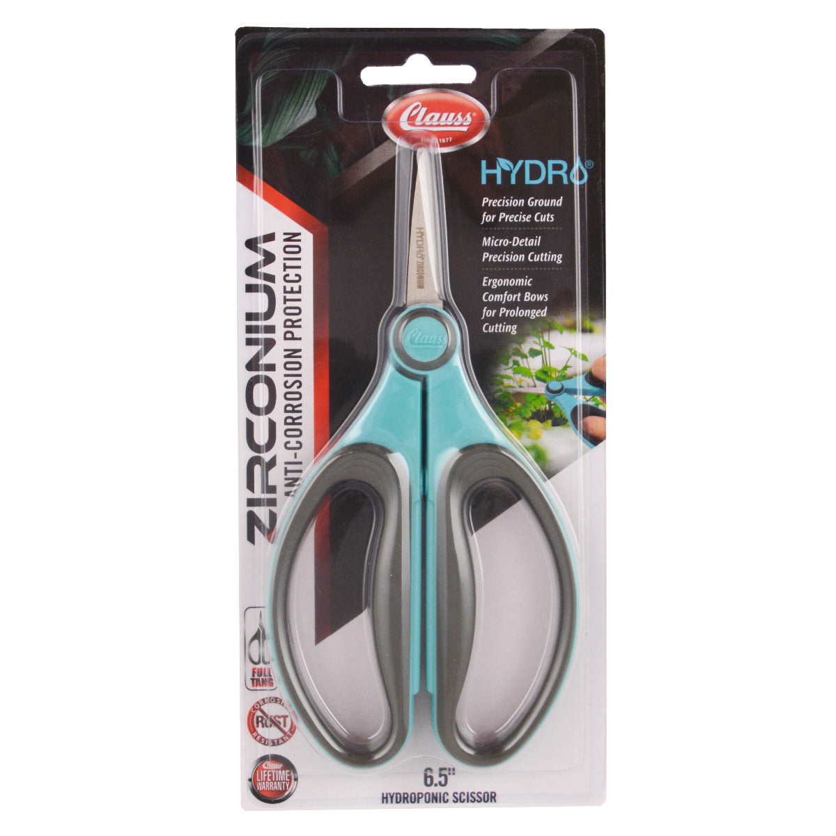 Westcott Clauss 6.5’’ Hydro Titanium Non-Stick Micro-tip Trimmers Blue - World’s Favorite Scissors