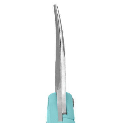 Westcott Clauss 6.75” Hydro Curved Titanium Bonded Non-Stick Spring-Assist Snips Blue - World’s Favorite Scissors