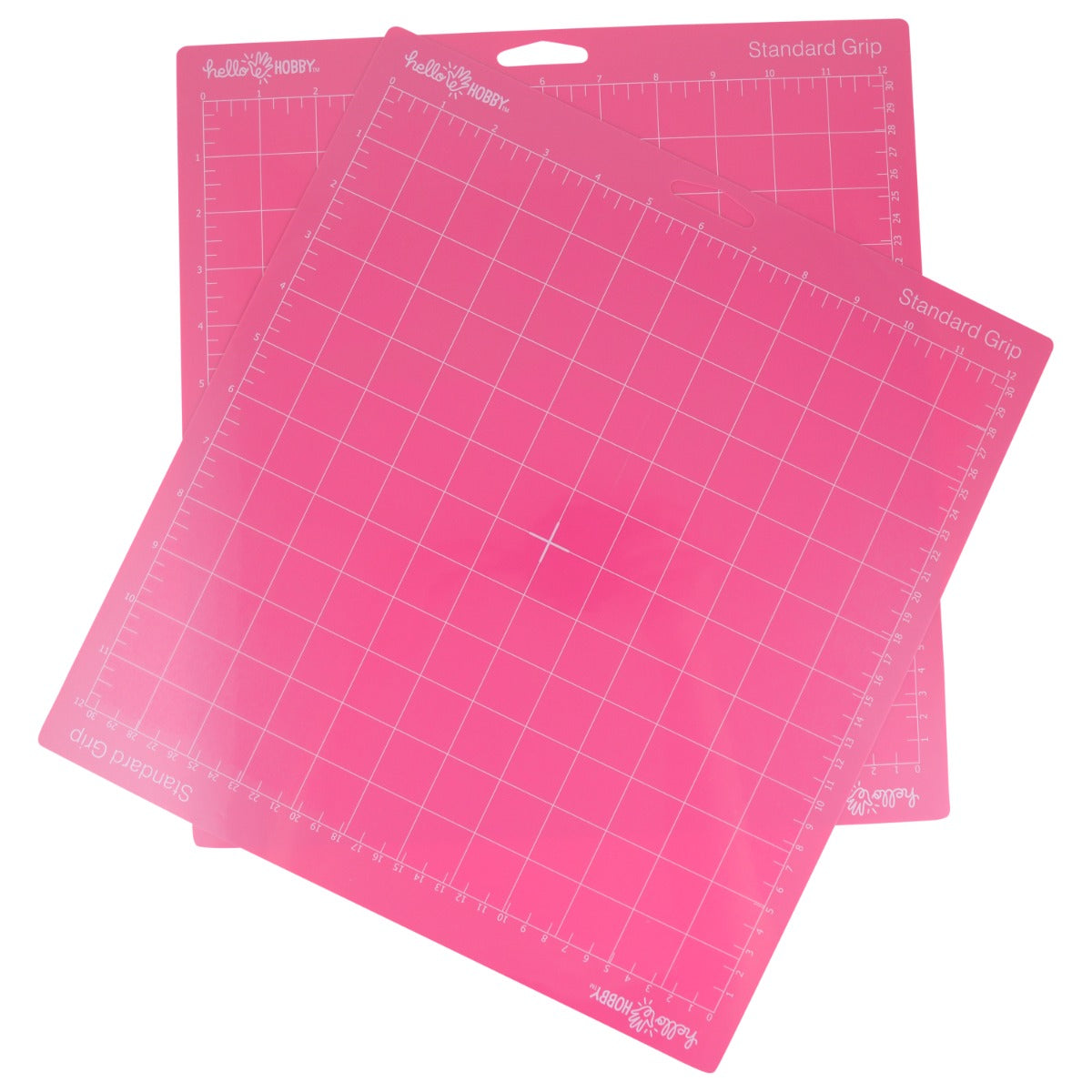 Westcott Hello Hobby 12’’ x Standard Grip Adhesive Cutting Mat Pink 2 Count (55970-PARENT) - World’s Favorite Scissors