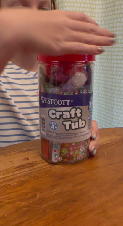 Westcott Kids Craft Tub with Over 300 Pieces (00985-PARENT)