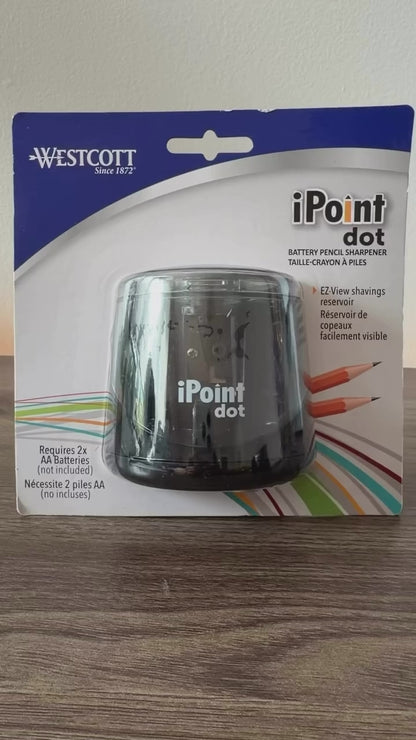 Westcott iPoint® Dot Battery Pencil Sharpener (17553-PARENT)