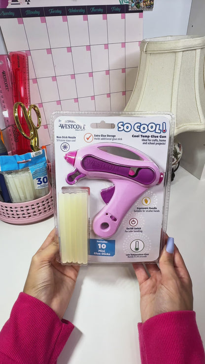 Westcott "So Cool!" Low-Temp Glue Gun for Young Crafters, Assorted Colors (17874)