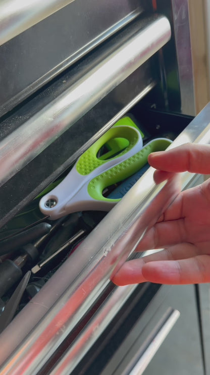 Westcott 10" CarboTitanium Industrial Strength DIY and Crafting Scissors for at Home or Worksite, Green/White (00971-Parent)