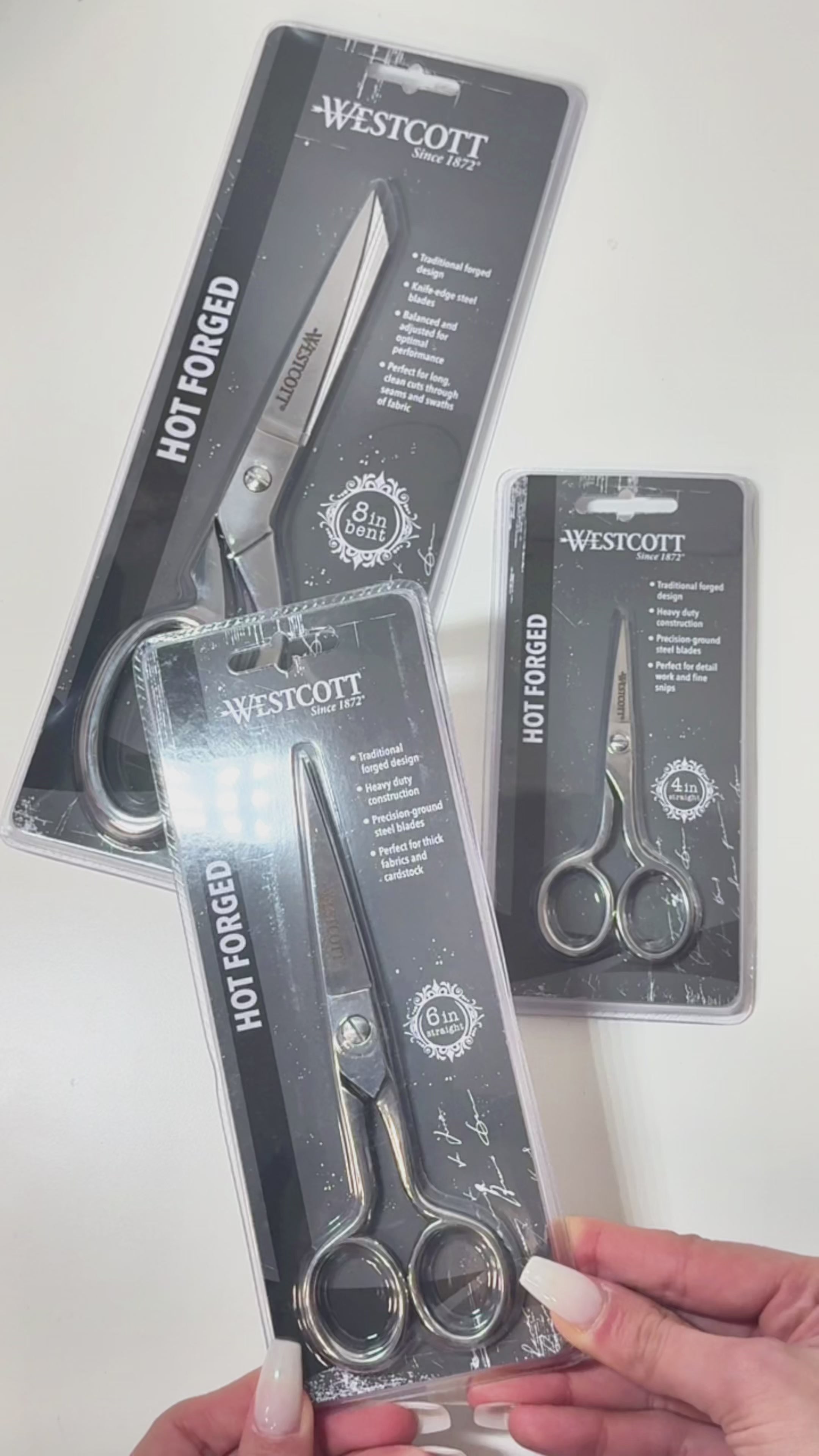 Westcott 4in Forged Paper and Fabric Scissors, Precision Scissors