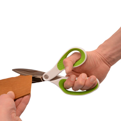 Westcott 10’’ CarboTitanium Industrial Strength DIY and Crafting Scissors for at Home or Worksite Green/White