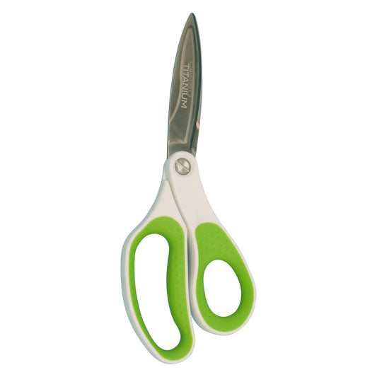 Westcott 10’’ CarboTitanium Industrial Strength DIY and Crafting Scissors for at Home or Worksite Green/White