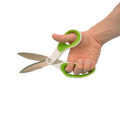 Westcott 10’’ CarboTitanium Industrial Strength DIY and Crafting Scissors for at Home or Worksite Green/White