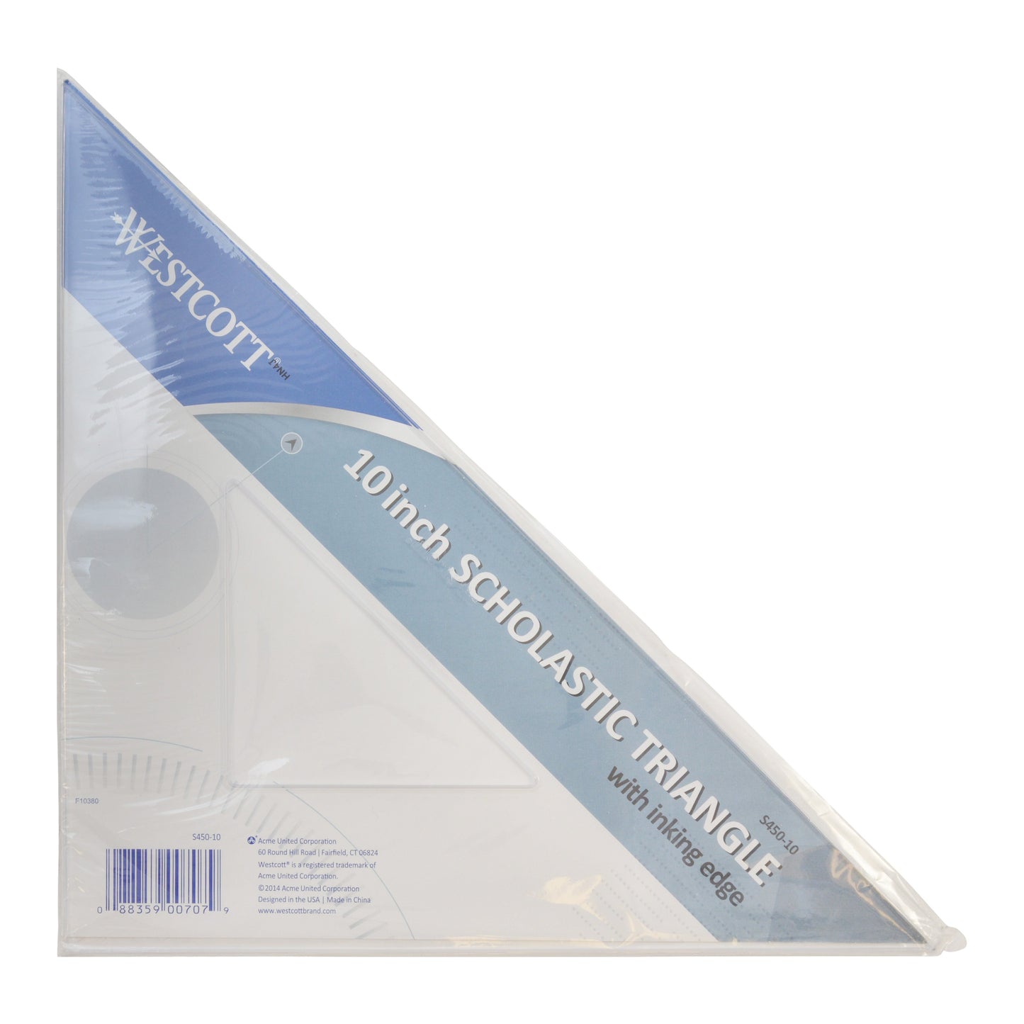 Westcott 10’’ Styrene Triangle (45° /90°) (S450-10)