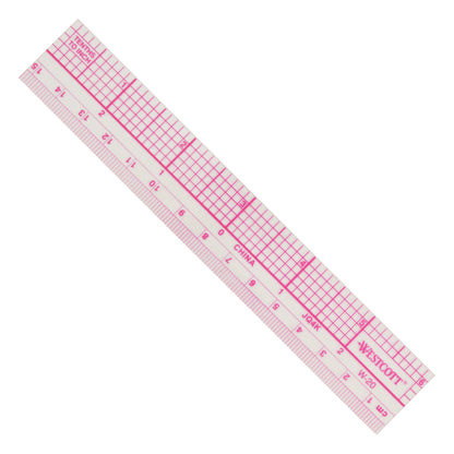 Westcott 10ths Graph Ruler Inches/Metric 6-Inches (W-20) - World’s Favorite Scissors