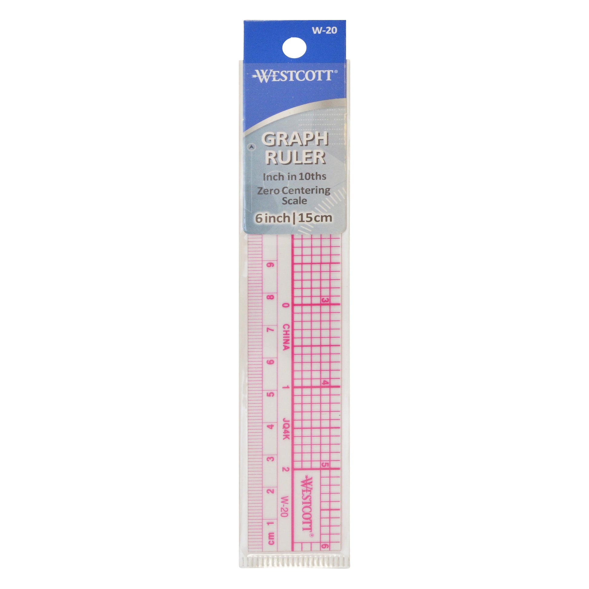 Westcott 10ths Graph Ruler, Inches/Metric, 6-Inches (W-20) – westcottbrand