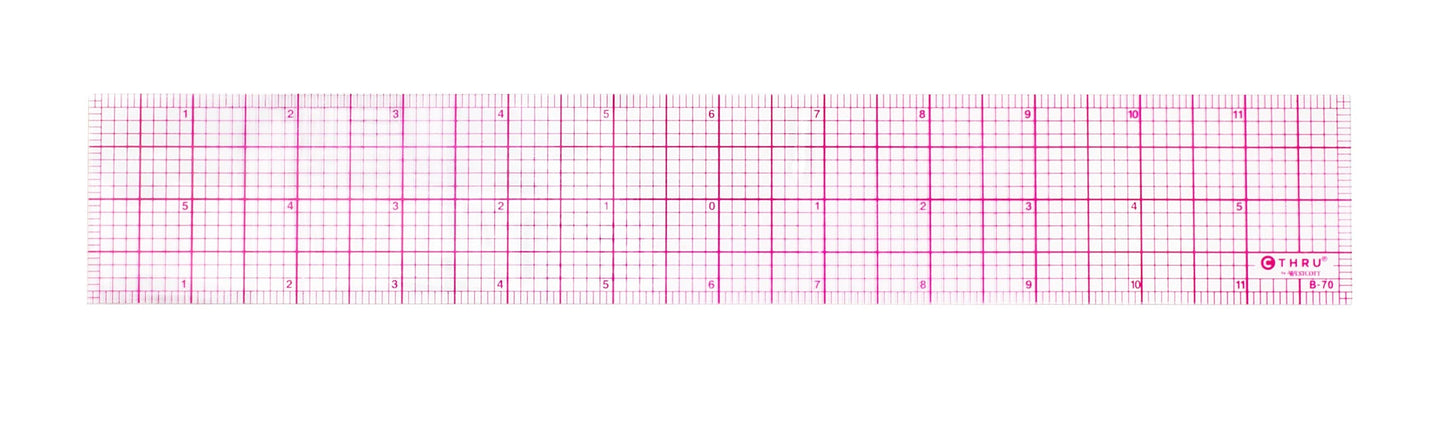 Westcott 12’’ 8ths Beveled Ruler (B-70) - 1