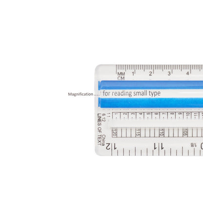 Westcott 12’’ Data Processing Magnifying Ruler Clear (14125)