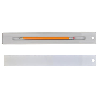 Westcott 12 inch Ruler Set with Pencil Storage - 2 Pieces (17355-PARENT) - World’s Favorite Scissors