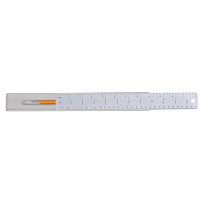 Westcott 12 inch Ruler Set with Pencil Storage - 2 Pieces (17355-PARENT) - World’s Favorite Scissors